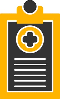 Medical Report Glyph Two Color Icon vector