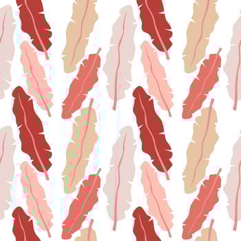 Tropical palm leaves, jungle leaves seamless floral pattern background vector