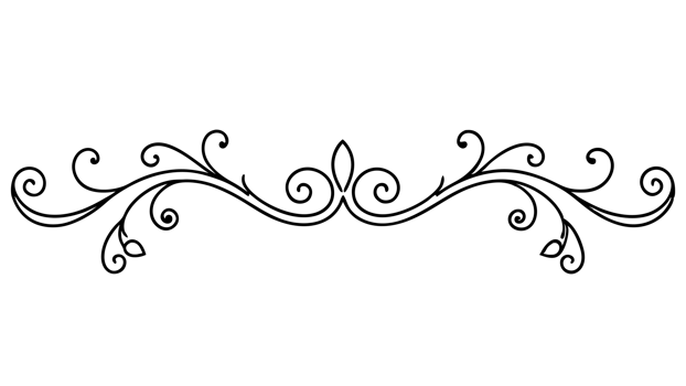 graphic with a black elegant plant ornament on an isolated background png