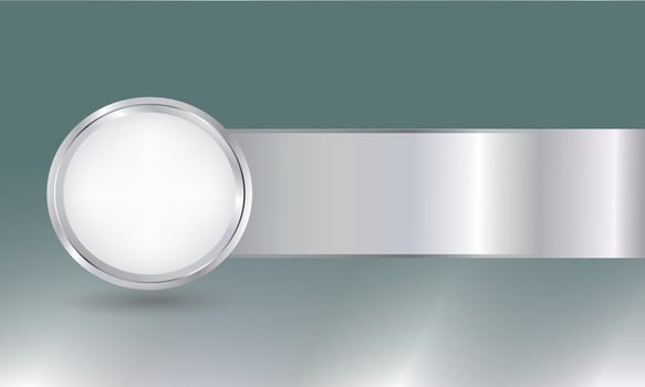Silver Background Gradient With Circle and Square Border vector