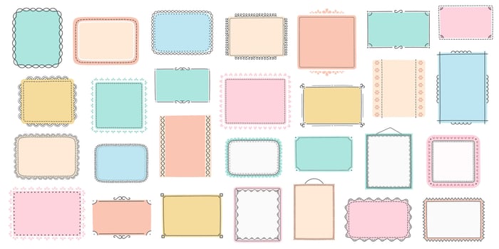 Hand Drawn Frames vector