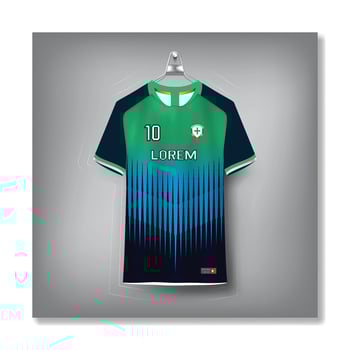 Free soccer jersey template sport t shirt design vector