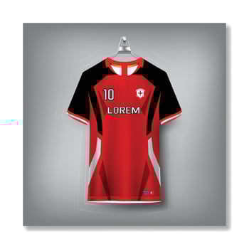 Jersey template sport t shirt design vector