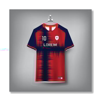 Jersey template sport t shirt design vector