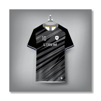 Jersey template sport t shirt design vector