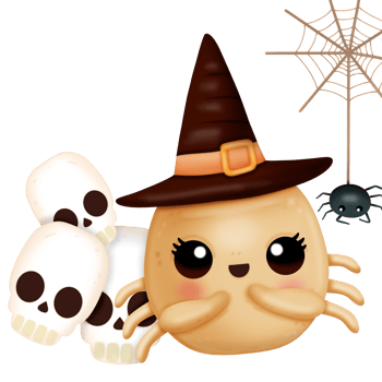 Cute spider halloween png