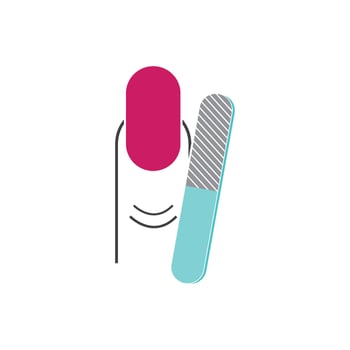 Beauty Salon cosmetic manicure icon vector