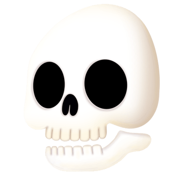 Skull ghost halloween png