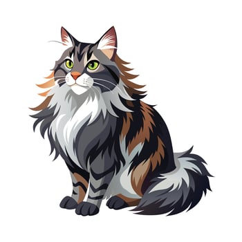 Realistic Illustration of Popular Pet Cat vector