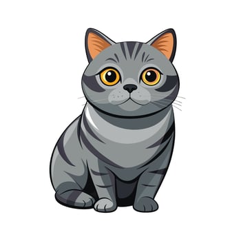 Realistic Illustration of Popular Pet Cat vector