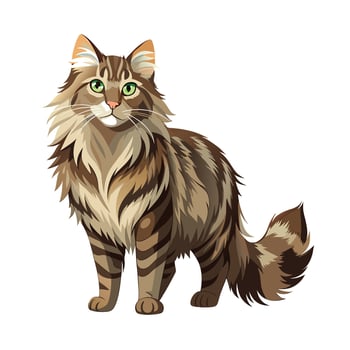 Realistic Illustration of Popular Pet Cat vector