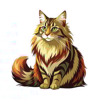Realistic Illustration of Popular Pet Cat vector