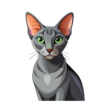 Realistic Illustration of Popular Pet Cat vector