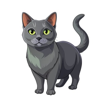 Realistic Illustration of Popular Pet Cat vector