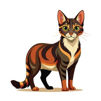 Realistic Illustration of Popular Pet Cat vector