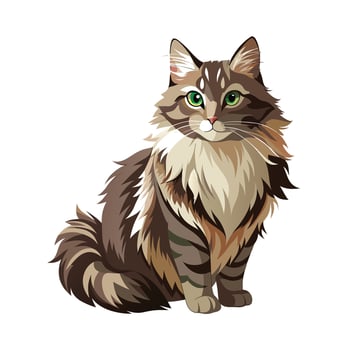 Realistic Illustration of Popular Pet Cat vector