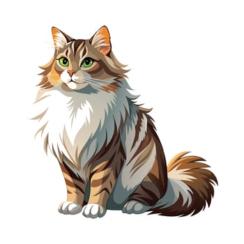 Realistic Illustration of Popular Pet Cat vector