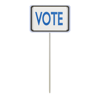 3 D illustration of vote icon png