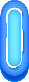 Letter I, Blue Tech Effect Alphabet png