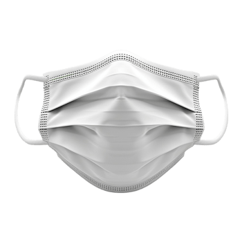 A White Surgical Mask on a Transparent Background AI-Generative png