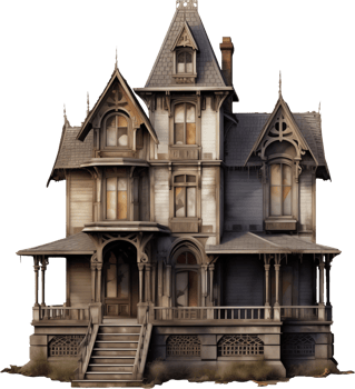 Haunted House for halloween png