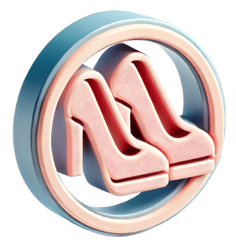 high heels 3d fashion and accessories icon illustration png