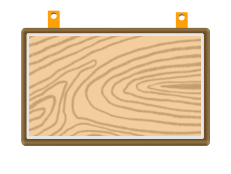 Transparent background hanging chalkboard png