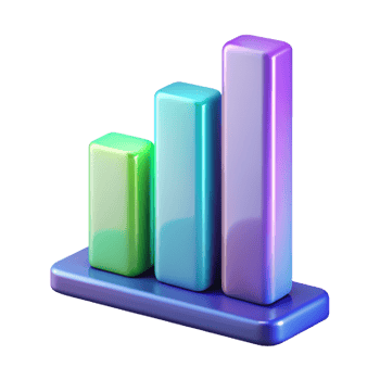 Bar graph 3D bar graph design 3D bar graph icon png