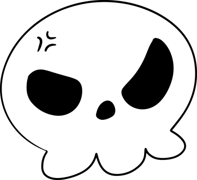 The Skull for holiday and halloween concept png