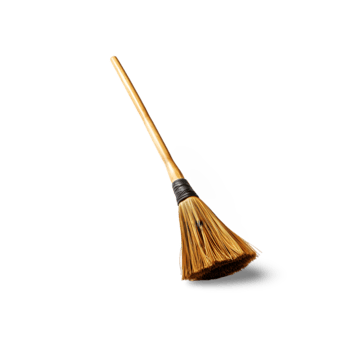Cleaning brush on transparent background png