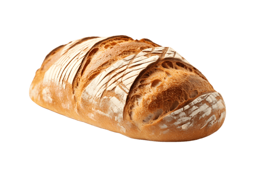 loaf of bread on transparent background png