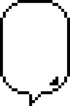 8bit retro game pixel art speech bubble balloon icon sticker memo keyword planner text box banner png