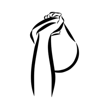 kettlebell sport sketch vector