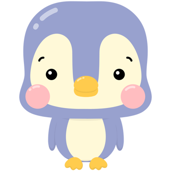 Baby blue penguin png