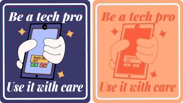 Let's take a step back from the hustle and bustle of the digital world. Embrace the simplicity and beauty of the real world, just like we used to do in the old days. vector