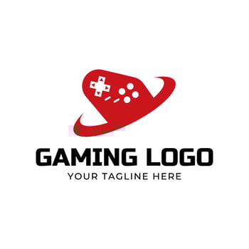 Game console and games stick logo design template vector