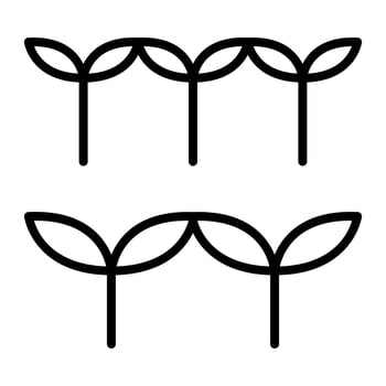 Planting trees icon vector
