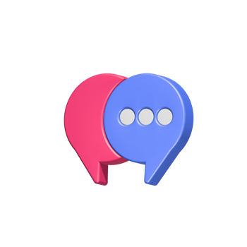 chat 3d talk symbol communication dialog png