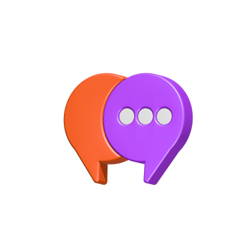 chat 3d talk symbol communication dialog png