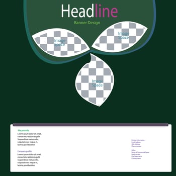 This is Banner design. It can be used in graphics and web. vector