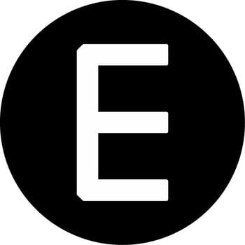 Capital E Icon vector