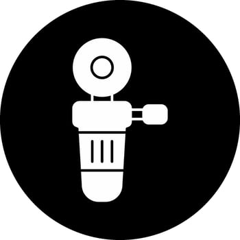 Polisher Circle Inverted Icon vector