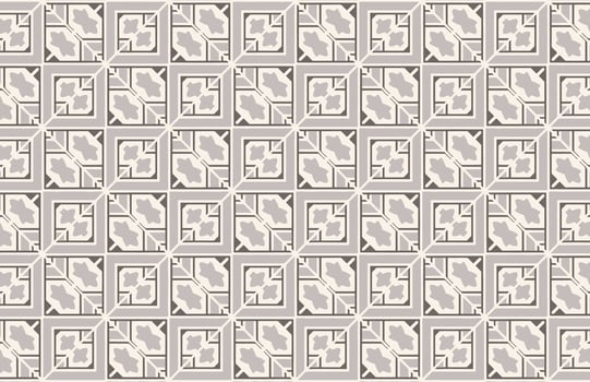 Geometric brown brown tile pattern vector