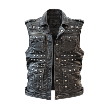 Biking or Motorcycle Vest on Transparent Background png