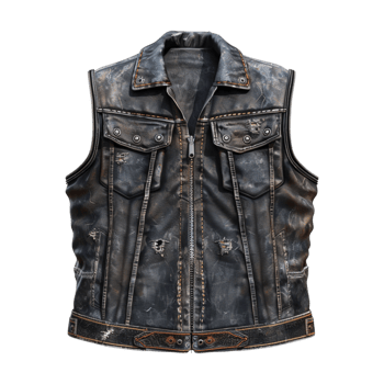 Biking or Motorcycle Vest on Transparent Background png