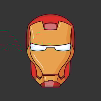 American superhero known as Iron Man vector