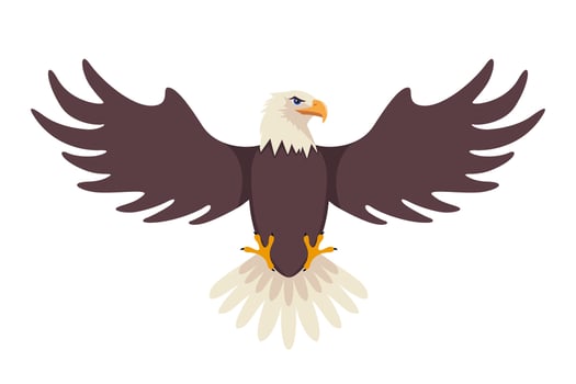Eagle. Bald Eagle. National symbol of the USA. Stock Image vector