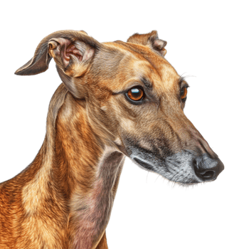 Whippet Dog breed on Transparent Background png