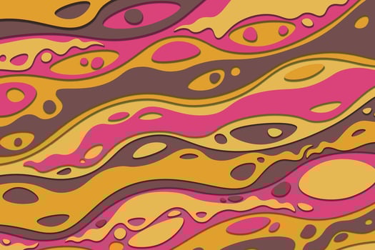 3D abstract psychedelic groovy background. vector