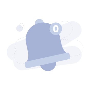 No Notifications Empty State Illustration vector